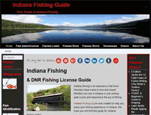 Tablet Screenshot of indianafishguide.com